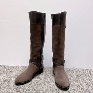 🔥 Vince Camuto Jaran Leather Knee Hi Riding Boots | Color: Brown | Size: 8.5 M